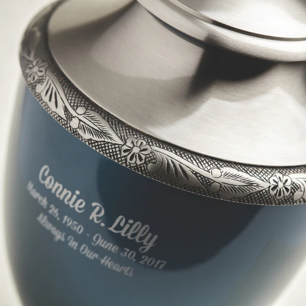 Artisan Indigo Memorial Urn - Image 3