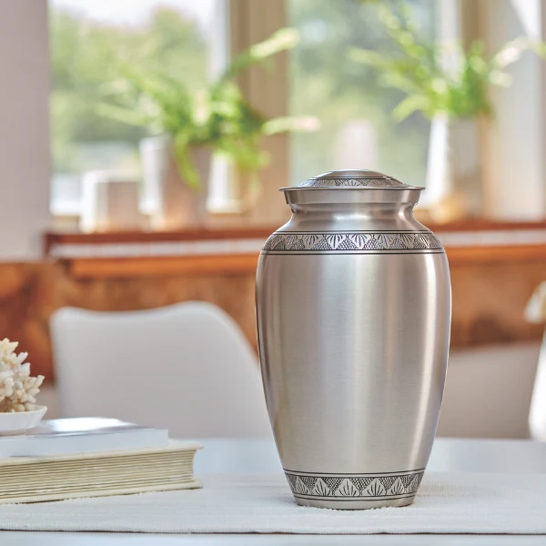 Athena Pewter Memorial Urn - Image 3