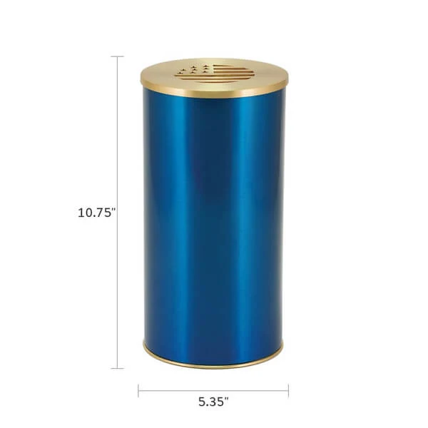 Cascade Scatter Geneva Flag Blue Memorial Urn - Image 4