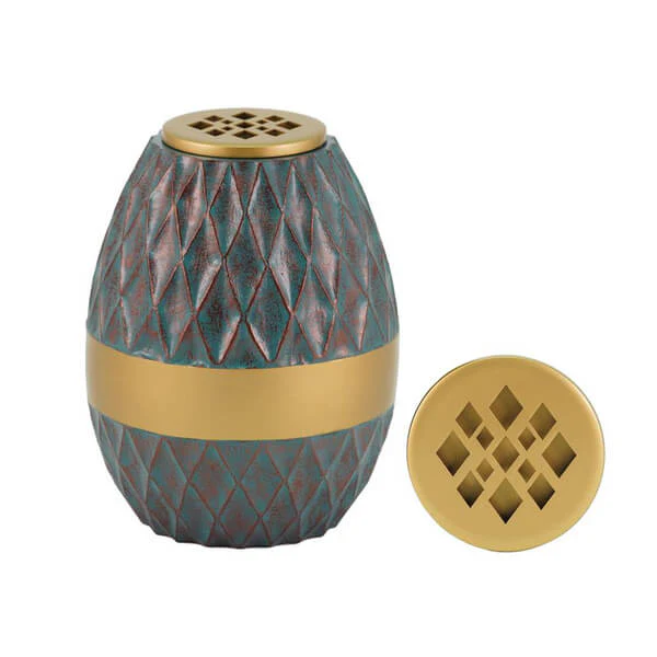 Cascade Scatter Reflections Diamond Teal Memorial Urn