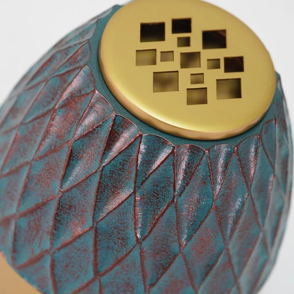 Cascade Scatter Reflections Diamond Teal Memorial Urn - Image 2