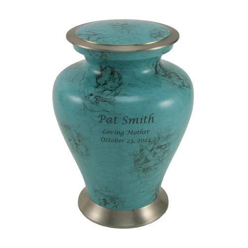 Glenwood Blue Marble Memorial Urn - Image 5
