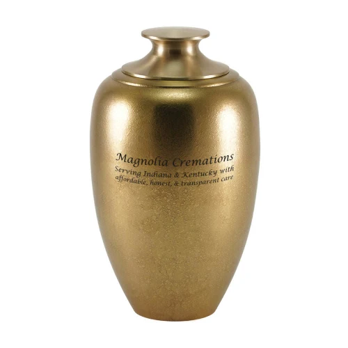 Luna Textured Bronze Memorial Urn - Image 2