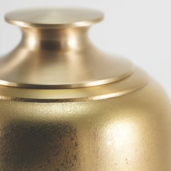 Luna Textured Bronze Memorial Urn - Image 3