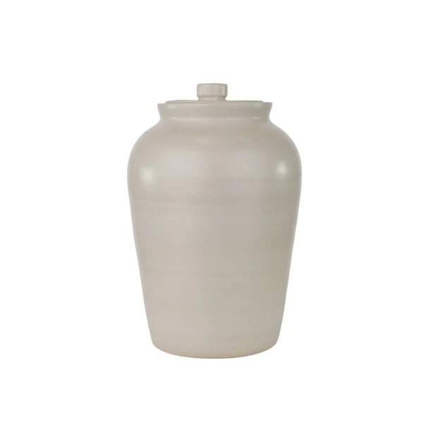 Modern Classic Beach Memorial Urn by Stoneware & Co.