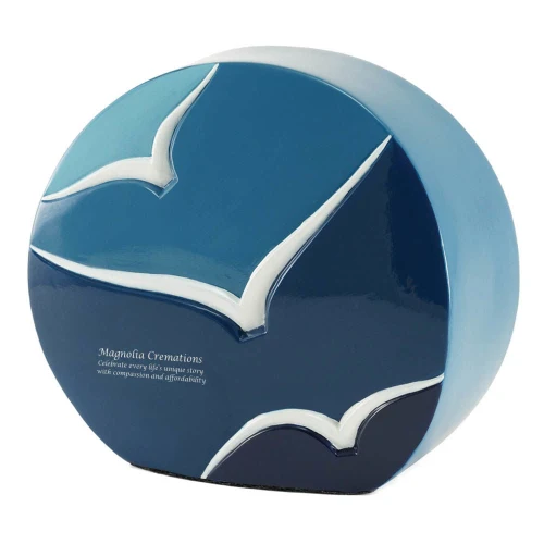 Windham Going Home Glossy Blue Memorial Urn - Image 2
