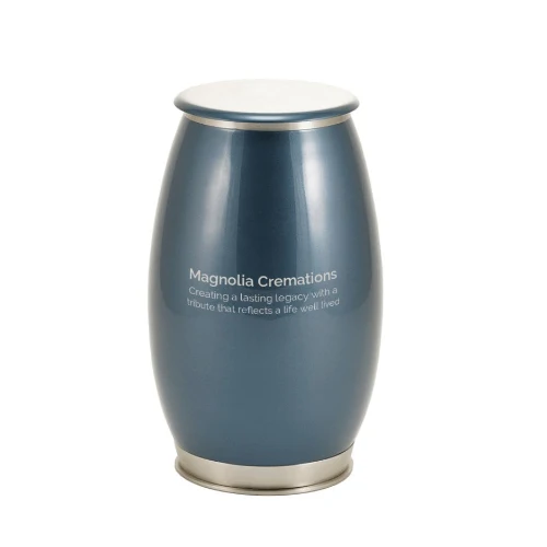 Windsong Coral Moonlight Blue/Pewter Memorial Urn - Image 4