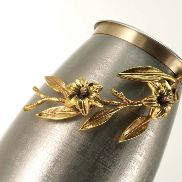 Windsong Lily Pewter/Bronze Memorial Urn - Image 2