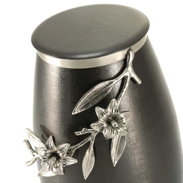 Windsong Lily Slate/Pewter Memorial Urn - Image 3